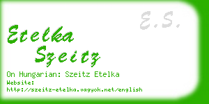 etelka szeitz business card